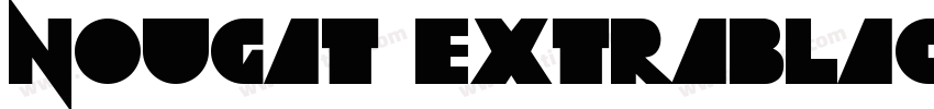 Nougat ExtraBlack字体转换